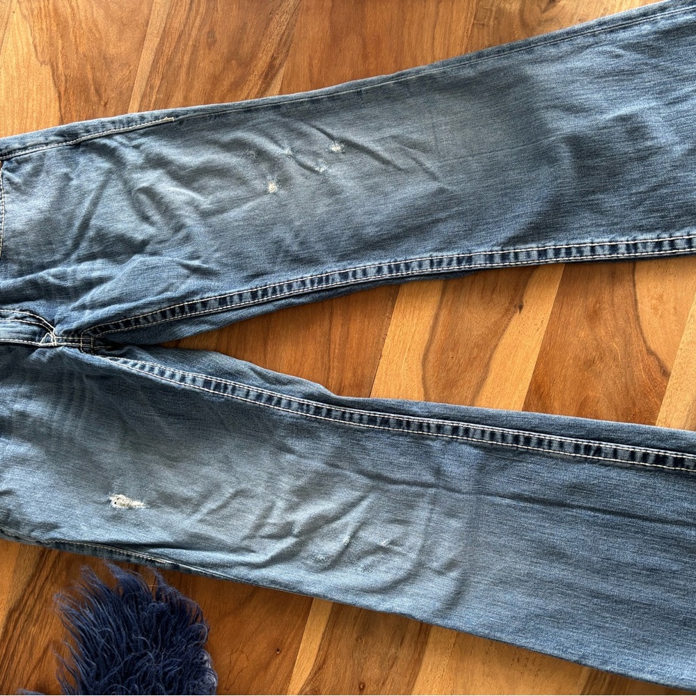 True Religion Men's Straight Leg Blue Jeans